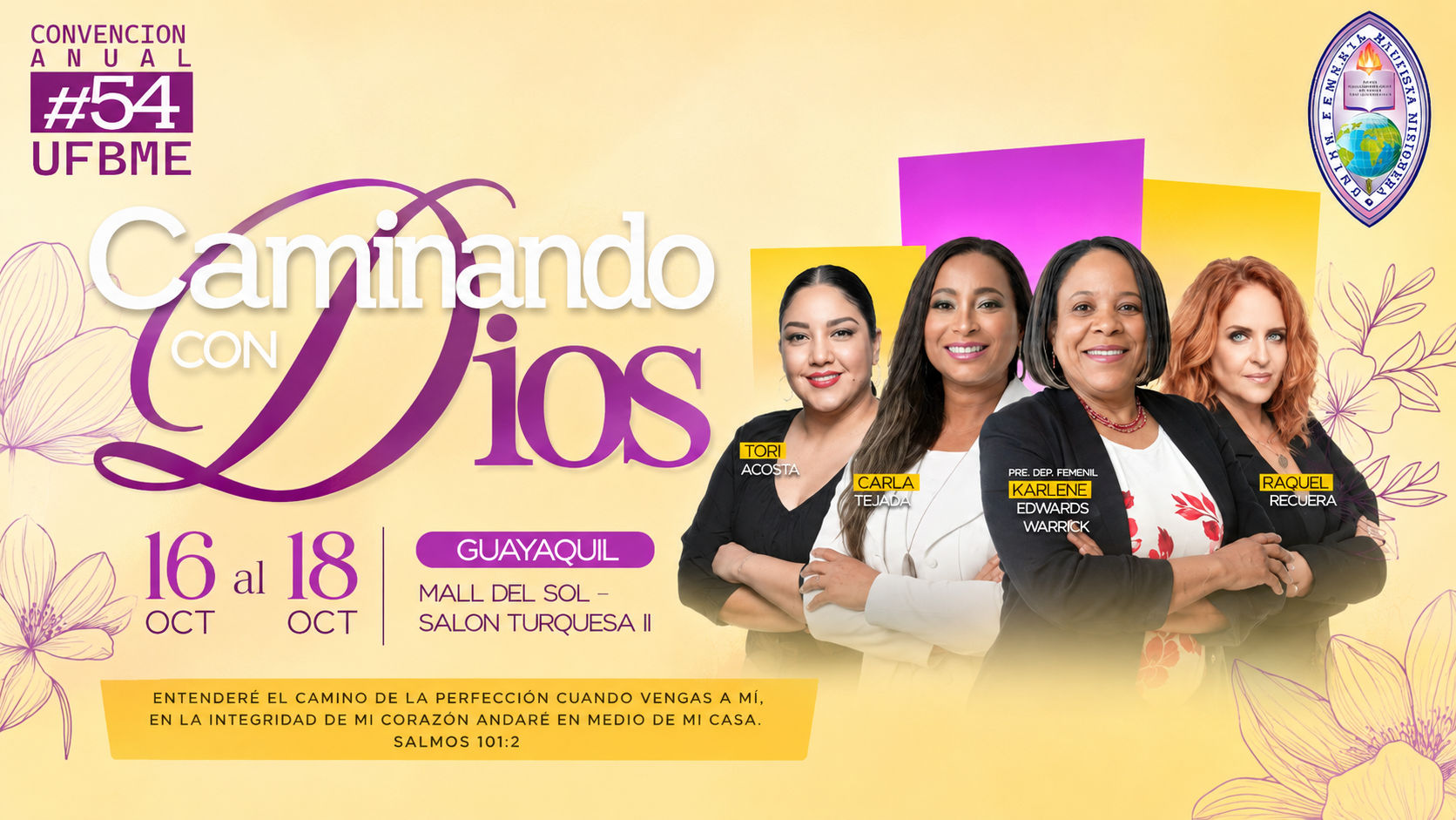 Convención Anual #54 UFBME - Caminando con Dios